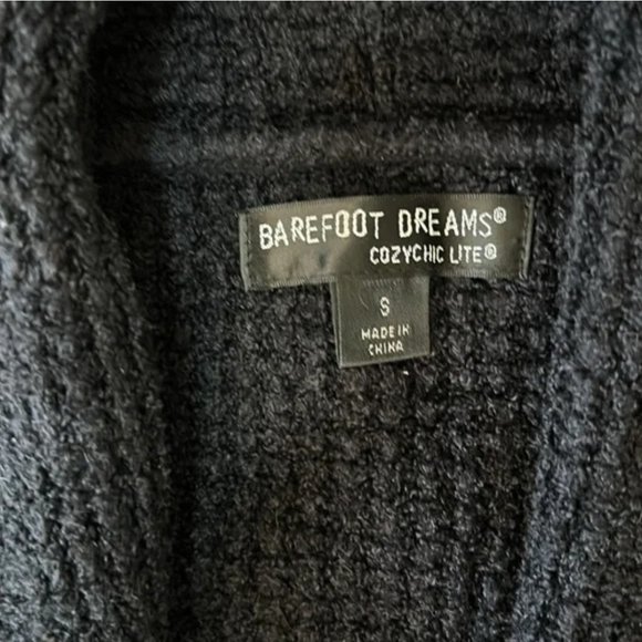 BAREFOOT DREAMS - Cozychic Lite Long Weekend Cardi in Black szS - Picture 11 of 15